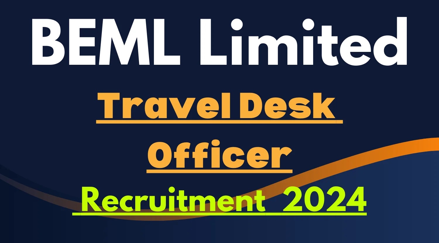 BEML Limited Desk Officer Recruitment